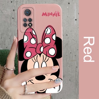Capa De Celular Macia Capa De Para Xiaomi Redmi Note11 Pro 4G/5G Note 11 11S Cartoon Anime Mickey Minnie Mouse Matte Back Cover Shockproof Cases Protective Soft TPU Phone Capinha