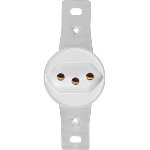 Conjunto 1 Tomada 2P+T Branco Sem Placa 20A 250V Building em Oferta na Shopee