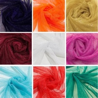 Promoção Tecido Tule com Brilho 1,5M Largura Tule Glitter - 50cm Promoção!