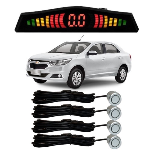 Sensor De Estacionamento Ré Cobalt Todos Os Modelos Prata em Oferta na Shopee