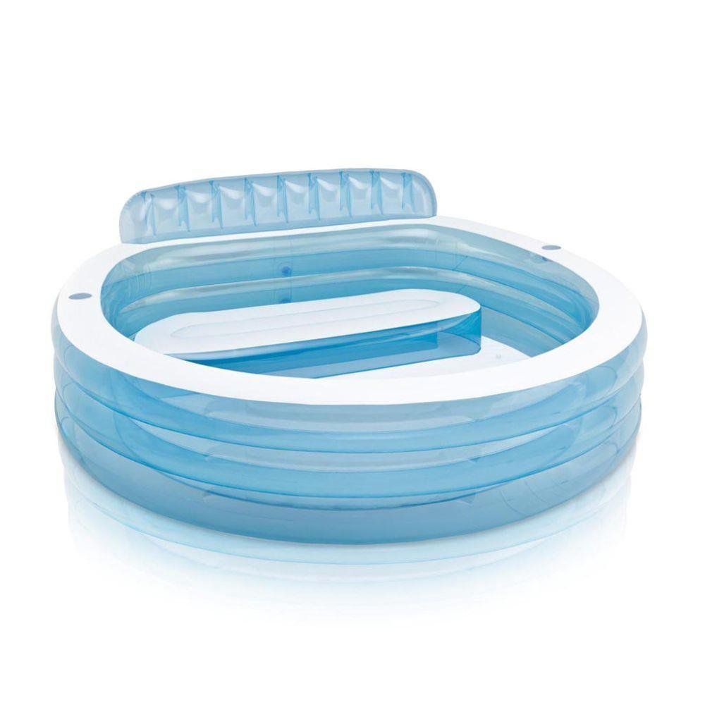 Piscina Familiar Inflável Lounge Com Assento 590 Litros - Intex
