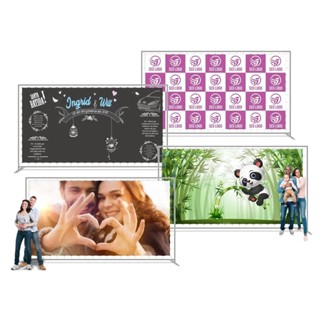 Painel de Festa de 200 x 200 cm Personalizado em Lona Fosca c/ Impressão Digital de Alta Resolução em Oferta na Shopee