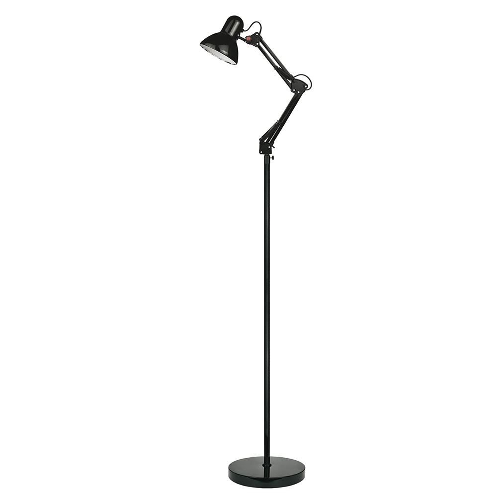 Luminaria de Chao Articulada Sala Metal Premium Preto190cm Shopee Brasil
