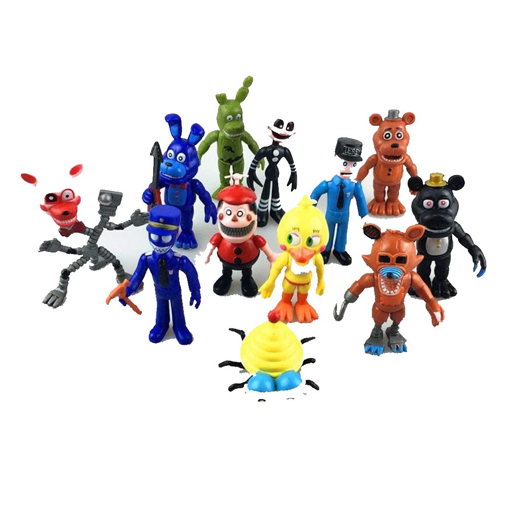 Five Nights At Freddys 12 Bonecos Mike Schmidt Purple Guy Shopee Brasil 