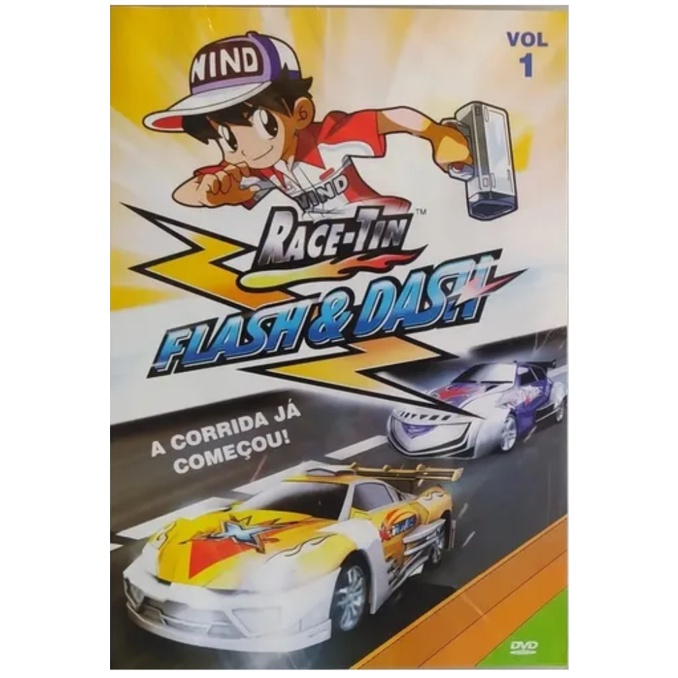 DVD Race - Tin Flash & Dash Vol.1 Embalagem De Papel