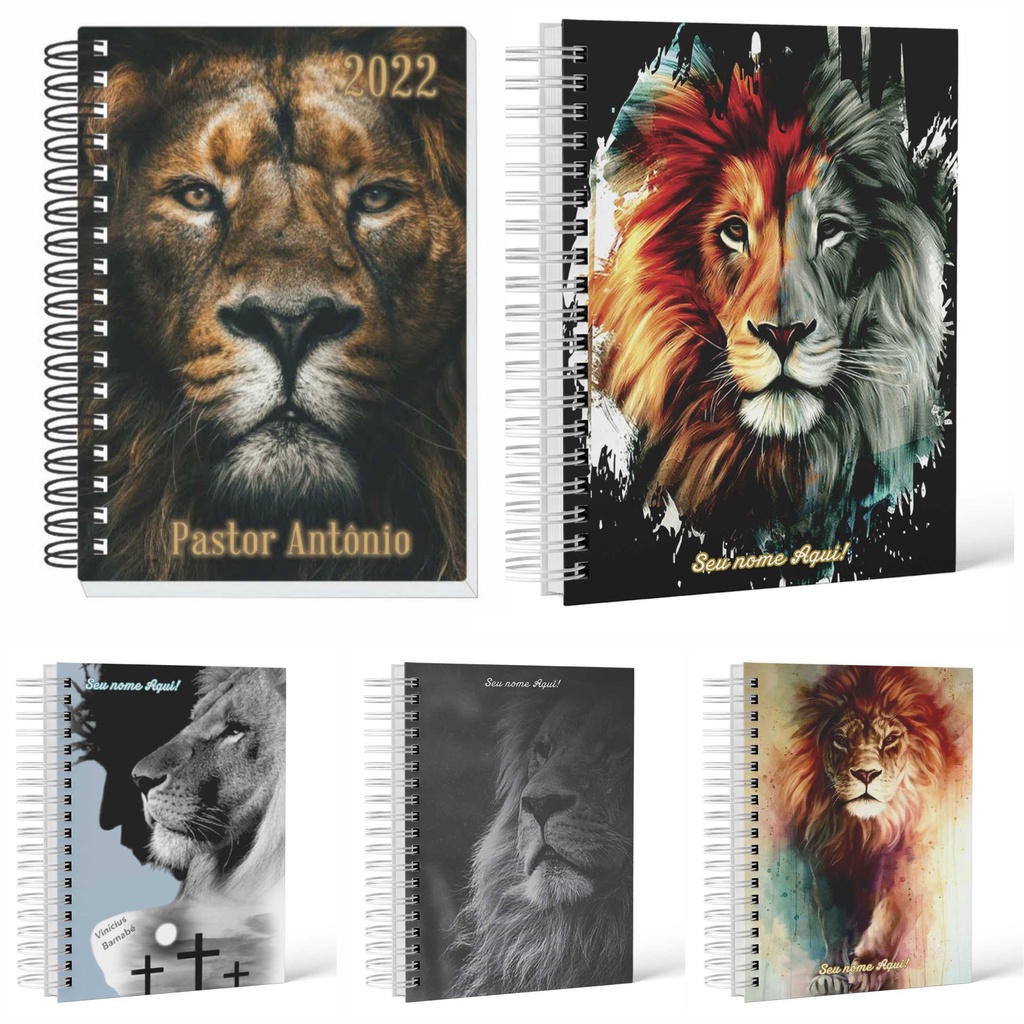 Agenda Evangélica 2026 Personalizada Nome Devocional Diário Permanente Caderno Cristão para Pastor