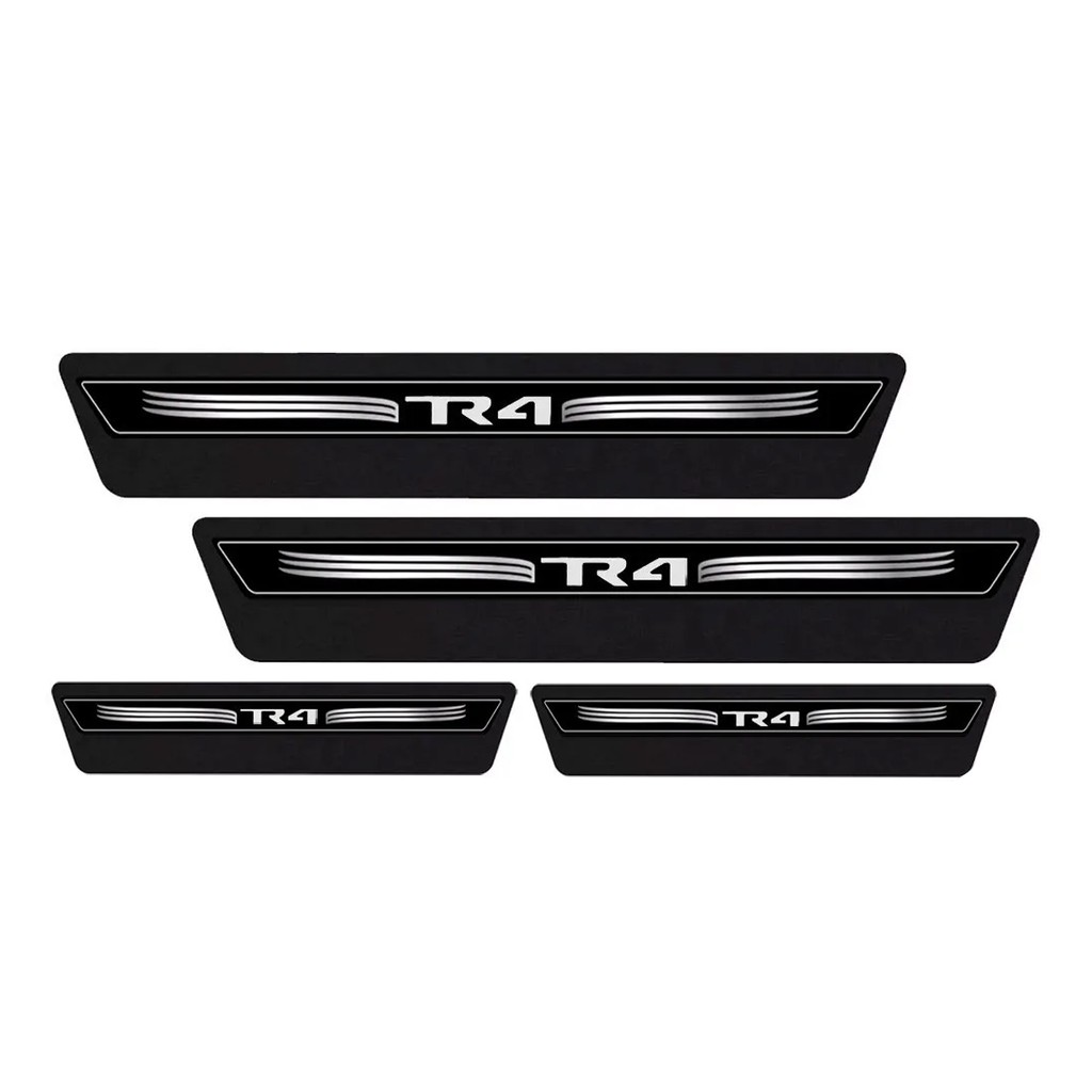 Kit Soleira Adesiva Portas Adaptável Pajero Tr4 2005/2015 - Preto