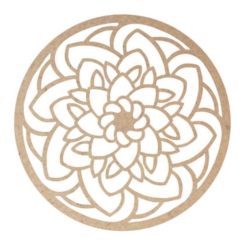 Kit 10 Mini Mandala Mdf. 15 Cm M6 Artesanato Parede Casa