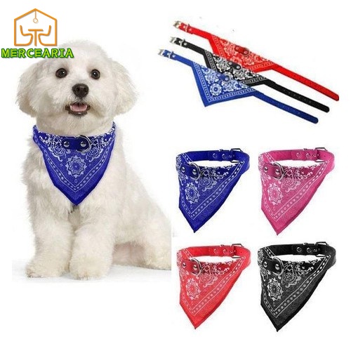 Coleira Colar com Lenço Bandana Cães E Gatos Tamanho Pequeno Pet Novidade para Cachorro Porte Pequeno Médio Gato