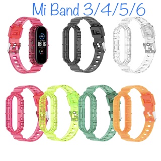 Pulseira Silicone Para Xiaomi Mi band 3/4/5/6 Modelo Transparente 2022 SmartWatch