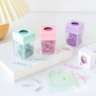 Clips Metal com Caixa Acrílica Ímã Tons Pastel com 60 unidades em Oferta na Shopee
