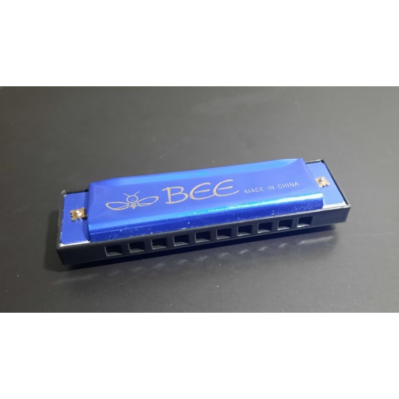 Gaita Bee Harmônica 10 buracos azul
