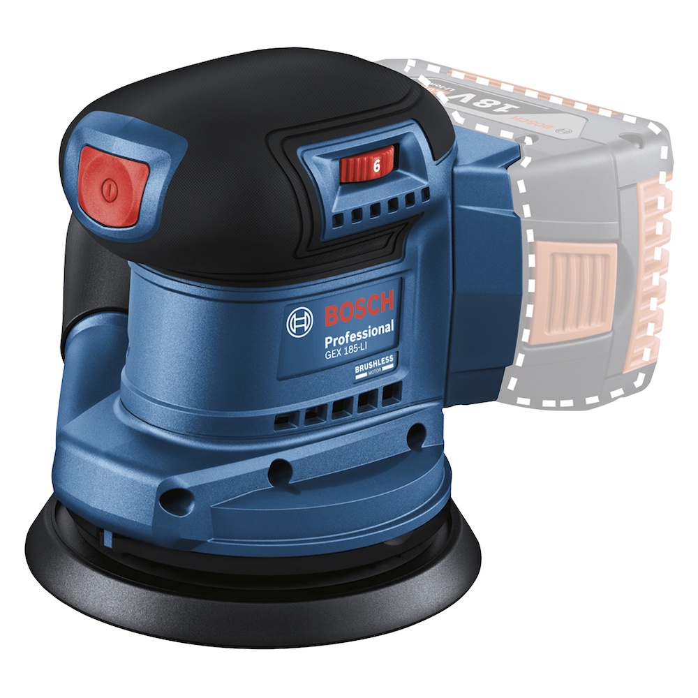 Lixadeira Roto Orbital Bosch GEX 185-LI Brushless 18V com Coletor de Pó - Home & Living