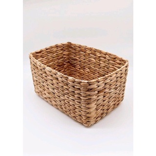 Cesta de Palha de taboa vime caixa organizadora 28x20x16