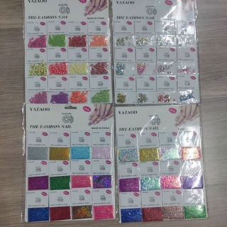 cartela gliter paetê fimus pedraria em Oferta na Shopee