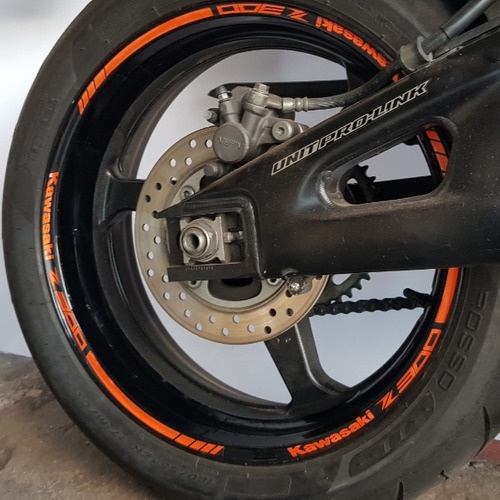 Friso Adesivo Refletivo Roda Aro M5 Moto Kawasaki Z 300 Z300