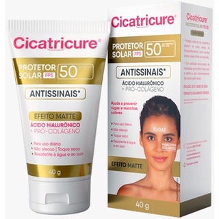 Protetor Solar Cicatricure Antissinais Fps50 40g Pro Colágeno + Ácido Hialurônico