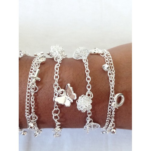 Pulseiras Femininas Folheadas Banhadas  Prata OU DOURADO KIT IDEAL PARA REVENDA em Oferta na Shopee