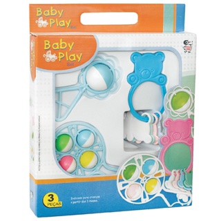 Chocalho para Bebê com Mordedor Menino e Menina Brinquedo Interativo Bebes Acima de 3 meses em Oferta na Shopee