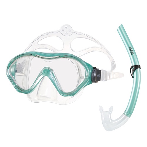 Kit Snorkel Infantil Scuba Jr Speedo Verde Acqua
