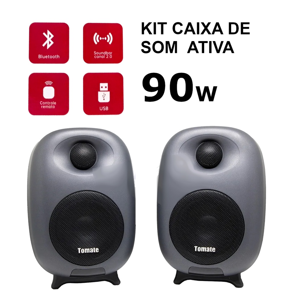 South Breakthrough Zealot Caixa De Som Soundbar Bluetooth 2028 Tomate | Shopee Brasil