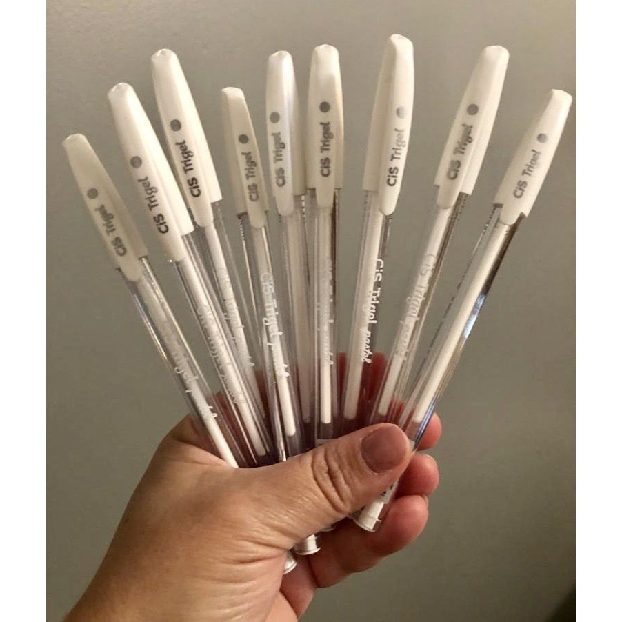 Caneta Gel Branca Trigel Cis 0.8mm Tom Pastel | Shopee Brasil