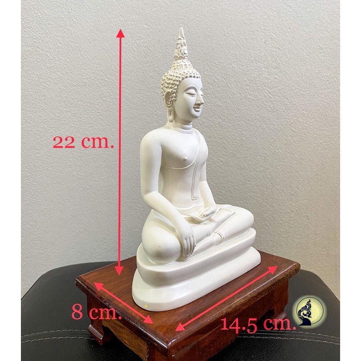 รูปสินค้า พระพุทธรูปสุโขทัย ปางมารวิชัย สีขาวงาช้าง สวยพรีเมียม