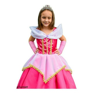 Fantasia Bela Adormecida Infantil Princesa Aurora em Oferta na Shopee