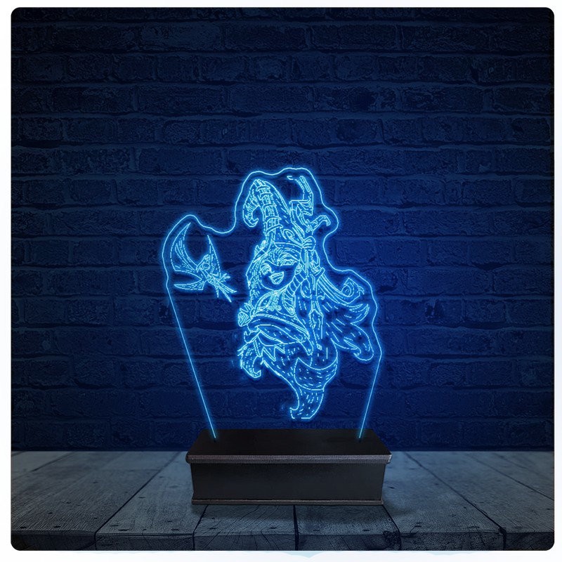 Luminária Led Acrilico Abajur - Lulu League Of Legends LOL
