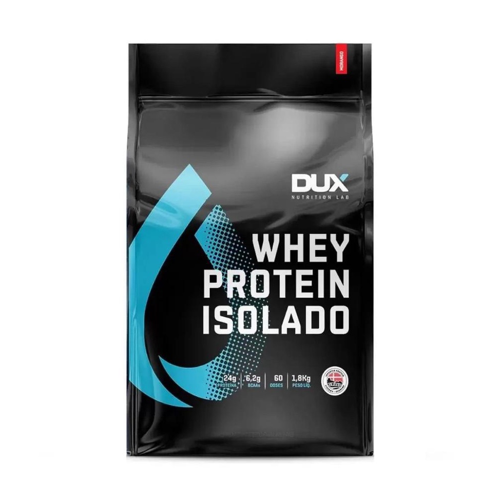 Whey Protein Isolado 1,8Kg Morango - Dux Nutrition
