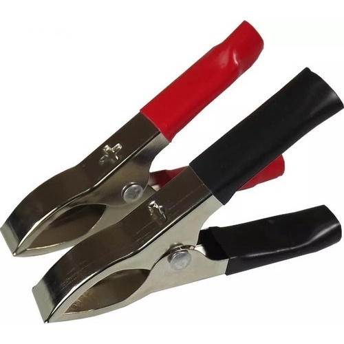 Kit 10 Pares -  Garra Jacaré 75mm Preta / Vermelha Wd-037 em Oferta na Shopee