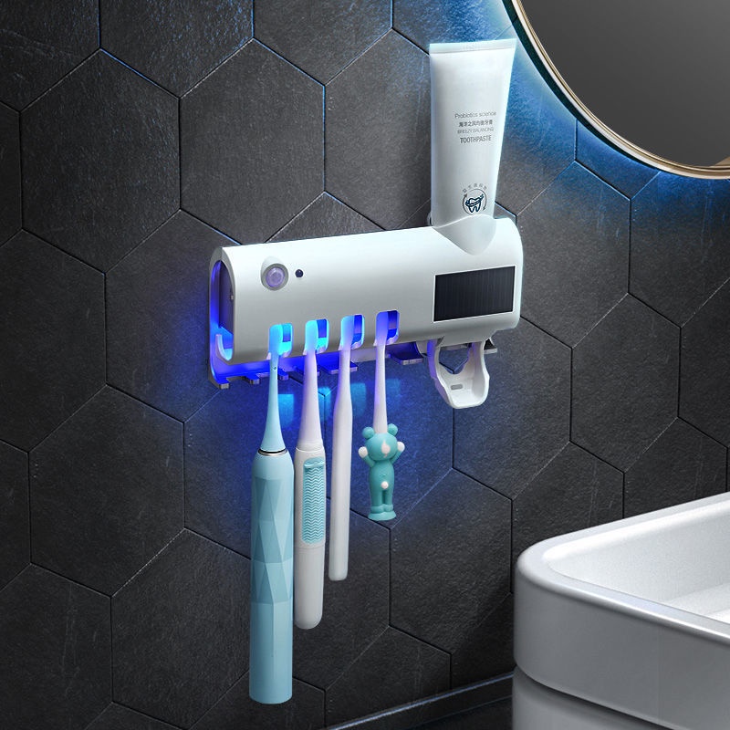 Esterilizador De Escova De Dentes Inteligente Líquido Doméstico Pasta De  Dente De Celebridades Porta-escova De Dente Conjunto Dispositivo Espremedor  De Pasta De Dente Automático Multifuncional Soco Grátis | Shopee Brasil