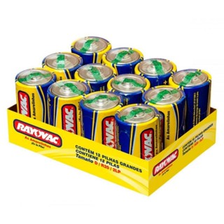 Pilha D Grande Rayovac Serve Também Para Aquecedor, Brinquedos Rádios Mega Fones, Caixa Com 12 unds. em Oferta na Shopee