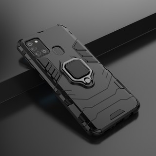 Capa Resistente Armadura Anti-Impacto Com Anel Magnético Para Samsung Galaxy A21S / M31 / M21 / M30S / A11 / M11 / A01 / A20S / A10S