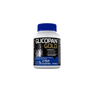 Glicopan Gold 30 Comprimidos Vetnil em Oferta na Shopee