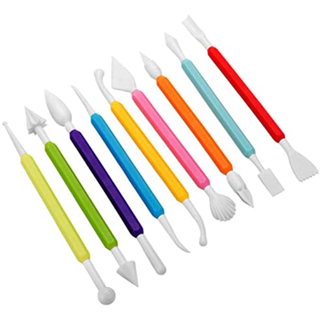 Utensílios Espátula de Bolo Estecas de Plástico para Confeiteiro 9 Pçs