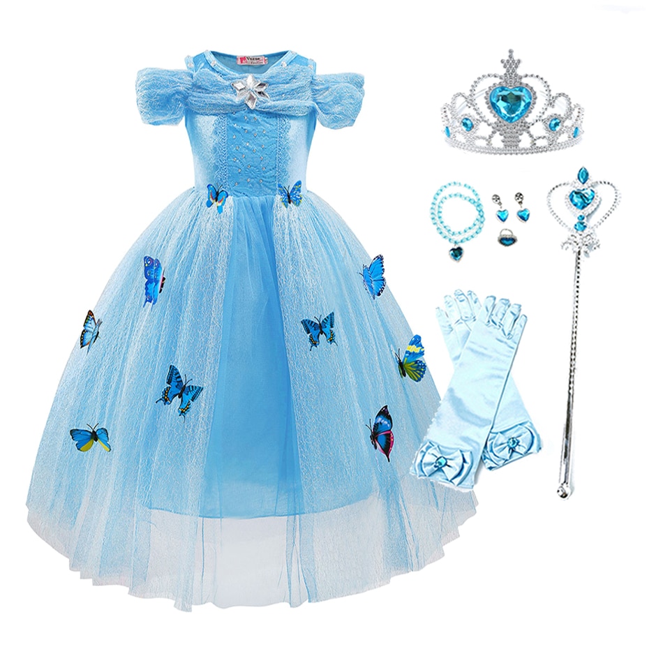 Vestido Aniversario 1 Ano Cinderela, Roupa Infantil para Bebê Usado  49137177