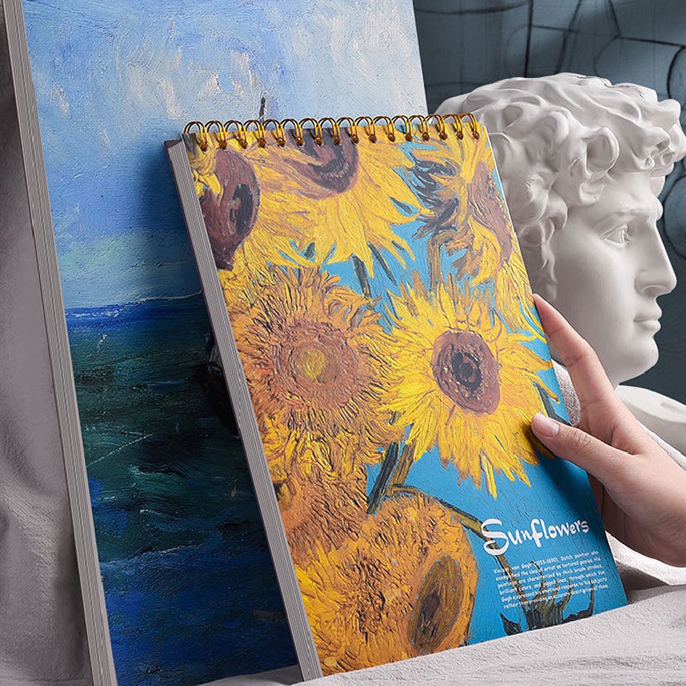 KMIME Sketchbook Caderno de desenho A4 8K Sketchbook Aquarela Para o Desenho do Aluno da Escola