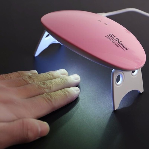 Mini Cabine Led/uv Sun Mini Portátil 6w Unhas Gel Esmalte