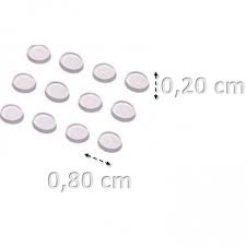 Batente de silicone auto colante 50 gotas com 8mm cada, adesivo de silicone auto colante 50 gotas8mm