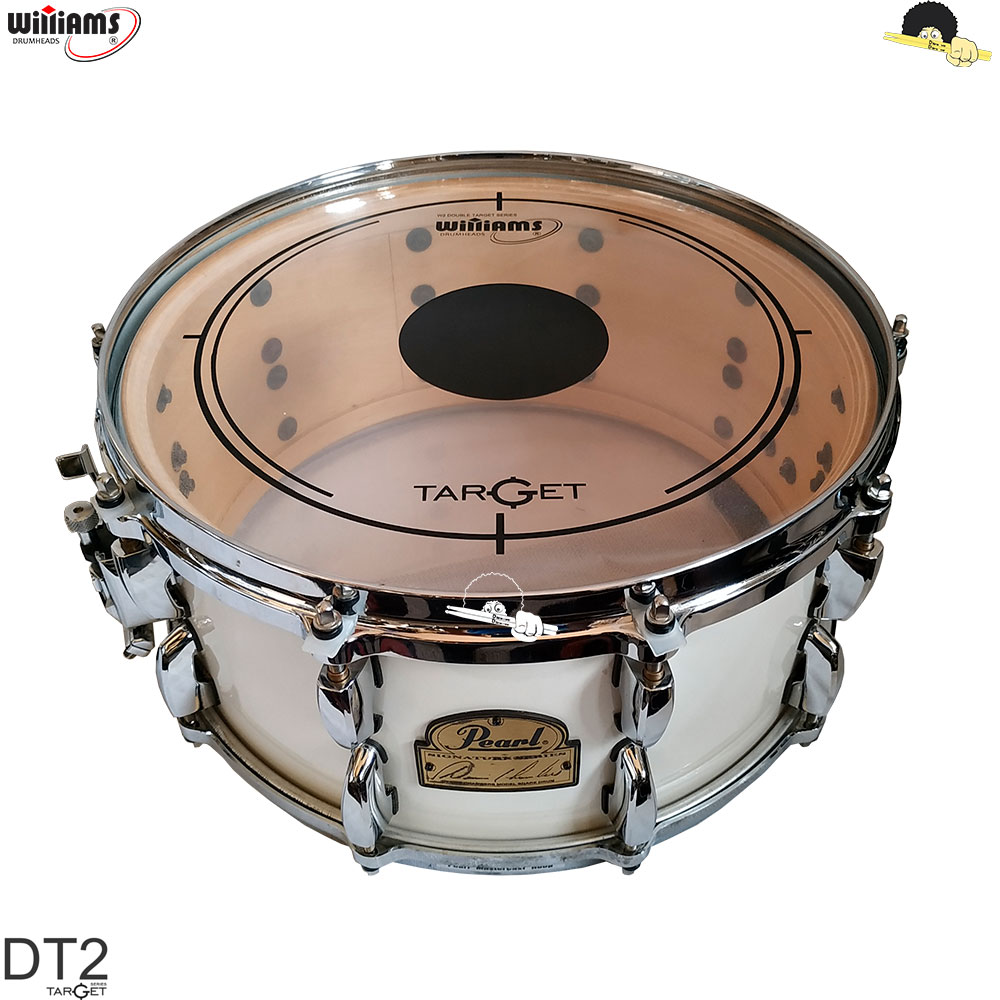 Pele para tom ou caixa Williams Target - DT2 Duplo filme Clear 13"