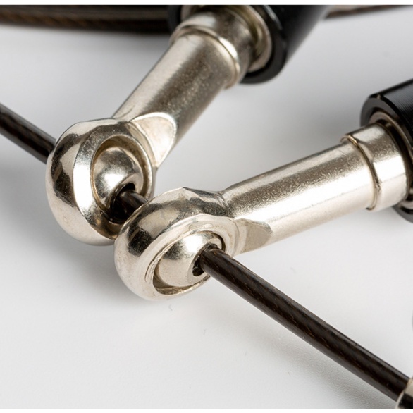 Corda Pular Profissional 3 Metro Aço Rolamento Preto / Prata em Oferta na Shopee