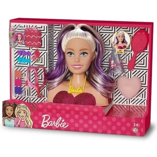 Boneca Menina Barbie Busto Com 24 Acessórios Original Para Pentear Maquiar Maquiagem Nova - Pupee