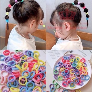 Kit Com Ate 250 Unidades Elástico Xuxinha Rabicó de Cabelo Pequeno colorido Adulto Infantil Criança