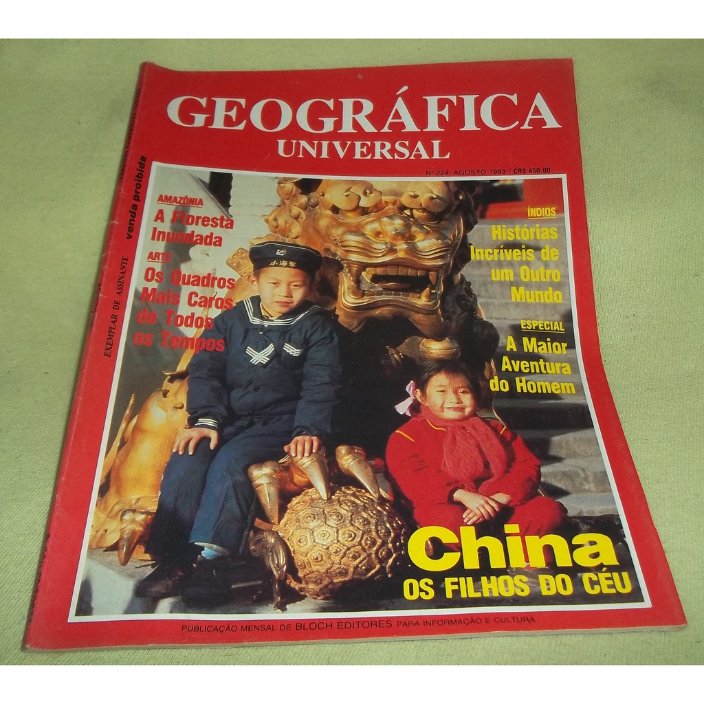 Revista Geográfica Universal nº 224 - Agosto de 1993 - Bloch Editores