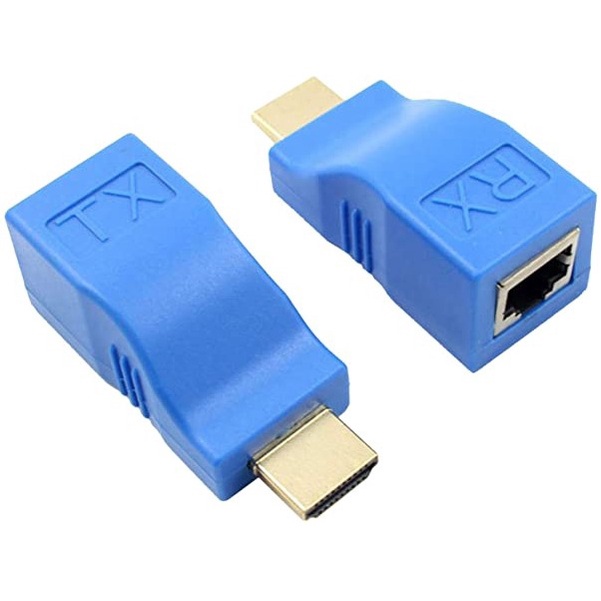 Extensor Adaptador Hdmi 3d 30 Metros Via Cabo De Rede RJ45 Cat 5e e Cat 6 em Oferta na Shopee