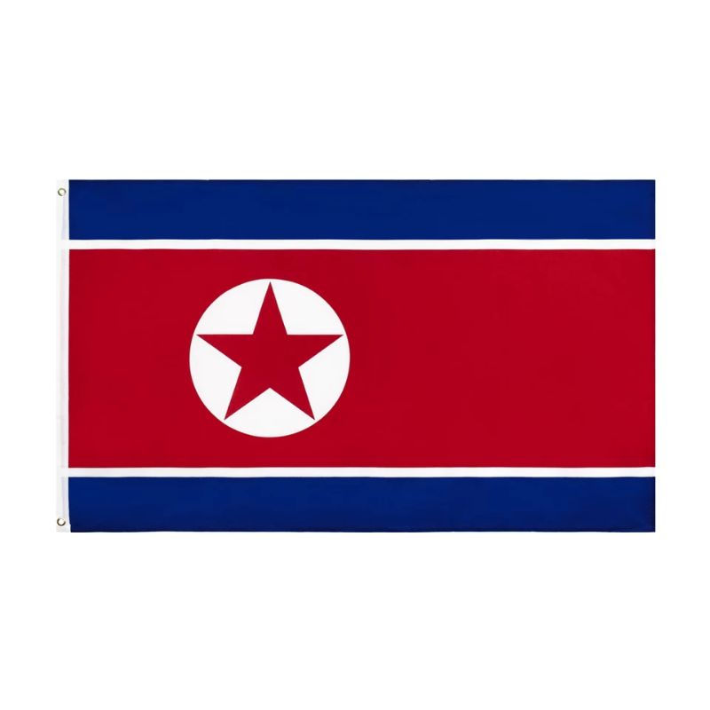Bandeira da Coreia do Norte Tam 90x150cm