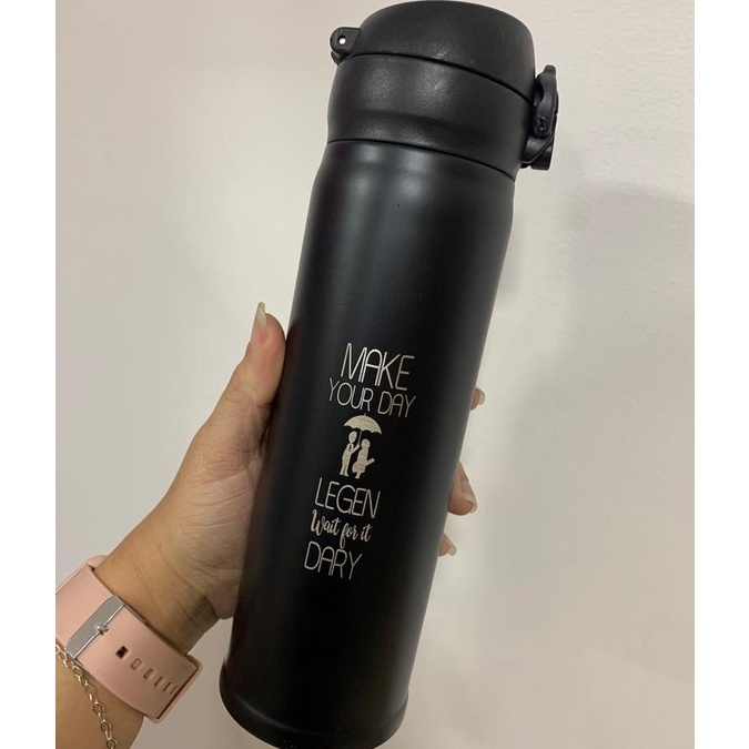 Garrafa Personalizada Térmica (400ml) - café, chá e água
