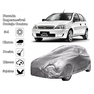 Capa Cobrir Carro Chevrolet Corsa Hatch Forrada e 100% Impermeável em Oferta na Shopee