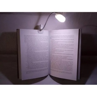 luminária luz Led leitura com prededor clips flexível